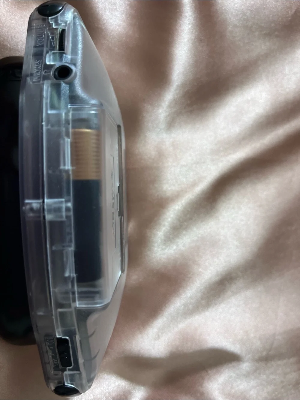Nintendo Game Boy Advance - Clear/Transparent Shell with Black Trim